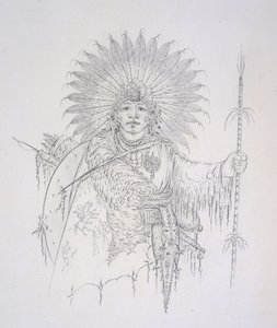 Ba-da-ah-chon-du (Colui che salta su tutti) da George Catlin